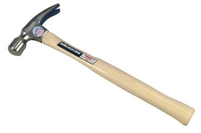 Vaughan® Framing Rip Hammer, Forged Steel, Straight White Hickory Handle, 16 in, 2 lb, 999L