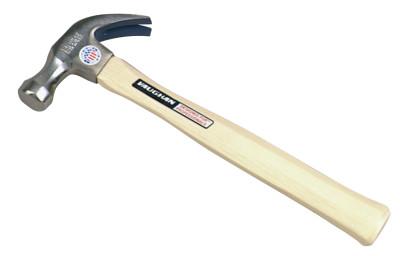 Vaughan® Octagon Nail Hammer, Forged Steel Head, Straight Hickory Handle, 13 in, 1 1/2 lb, DO16