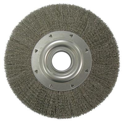 Weiler® Wide-Face Crimped Wire Wheel, 12 in Dia., 3,000 rpm, 03220