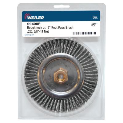 Weiler® Roughneck® Stringer Bead Wheel, 6 in D, .02 Wire, Retail Pack, 09400P