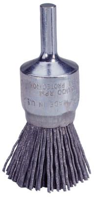 Weiler® Nylox End Brushes, Silicon Carbide, 10,000 rpm, 3/4" x 0.022", 10152