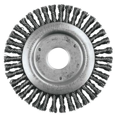 Weiler® Roughneck® Stringer Bead Wheel, 4 1/2 in D x 3/16 W, .02 Stainless Steel Wire, 13249