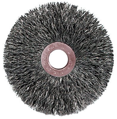 Weiler® Copper Center™ Wire Wheel, 1 in D x 3/16 in W, .006 in Steel Wire, 20,000 rpm, 15071