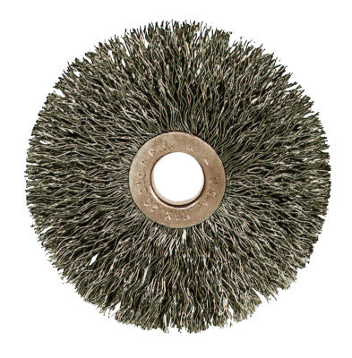 Weiler® Copper Center™ Small Wire Wheel, 1 1/2 in D x 1/4 in W, .008 Steel, 20,000 rpm, 15312
