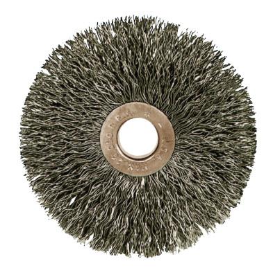 Weiler® Copper Center™ Small Diameter Wire Wheel, 1 in D, .003 in Stainless Steel, 16461