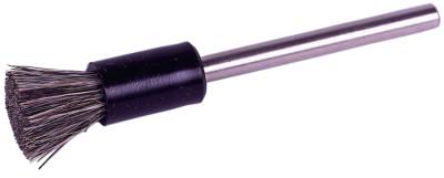 Weiler® Miniature Stem-Mounted End Brushes - Bristle Fill, Stiff Hair, 37,000 rpm, 3/16", 26128