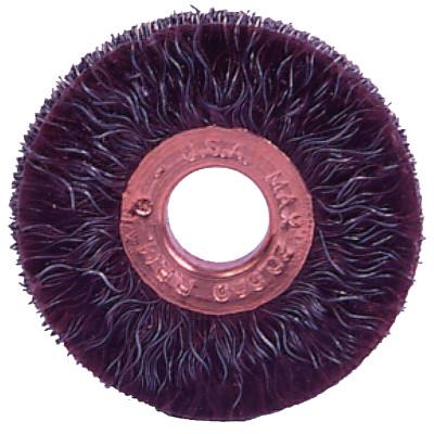 Weiler® Polyflex® Small Diameter Wire Wheel, 1 1/4 in D, .014 Steel, 35294