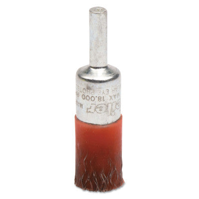 Weiler® Polyflex® Heavy Duty Crimped Wire Hollow End Brush, Steel, 1/2 in x 0.0104 in, 18,000 rpm, 35535