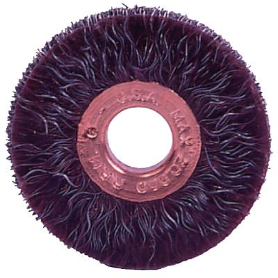 Weiler® Polyflex® Small Diameter Wire Wheel, 3 in D, .008 Steel, 35808