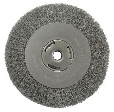 Weiler® Vortec Pro® Crimped Wire Wheel, 8 in D, .014 Carbon Steel, 6,000 rpm, Retail Pk, 36005