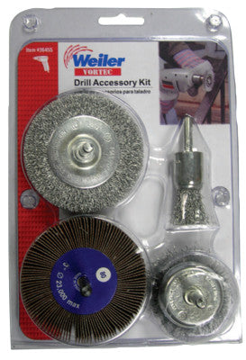 Weiler® Vortec Pro Drill Accessory Kit, 36455