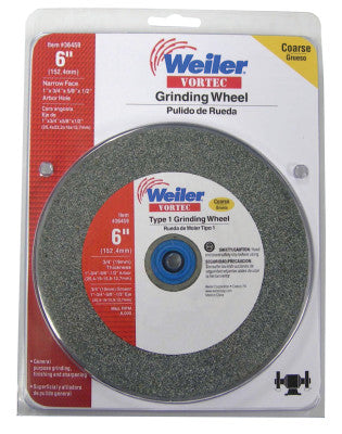 Weiler® Vortec Pro® Type 1 Grinding Wheels, 6 X 3/4, 1" Arbor, 36, 36459