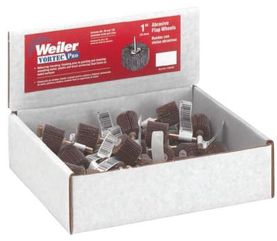 Weiler® Abrasive Flap Wheel Countertop Displays, 1 in, Grit, 36500
