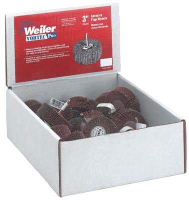 Weiler® Abrasive Flap Wheel Countertop Displays, 3 in, Grit, 36502