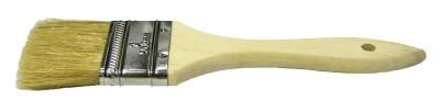 Weiler® Chip & Oil Brushes, 4 in wide, 1 3/4 in trim, White China, Wood handle, 40184