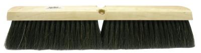 Weiler® Medium Sweeps, 18 in Hardwood Block, 3 in Trim L, Black Tampico/Horsehair Border, 42016