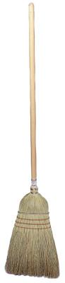 Weiler® Upright & Whisk Brooms, 18 in Trim L, Broom Corn/Rattan, 44008