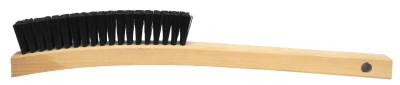 Weiler® Plater's Brushes, 4 X 19 Rows, Nylon Wire, Wood Handle, 44077