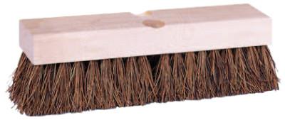 Weiler® Deck Scrub Brushes, 9 in Hardwood Block, 2 in Trim, Tampico, 44429