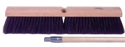 Weiler® Horsehair Fine Sweep Brush, 24 in Hardwood Block, 3 in Trim, 44856