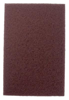 Weiler® Non-Woven Hand Pad, General Purpose, 6 in x 9 in, Medium/Coarse, Brown, 51444