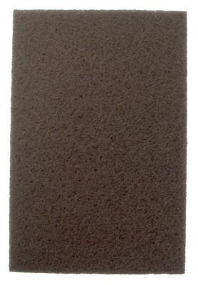 Weiler® Non-Woven Hand Pads, Heavy-Duty, 9 x 6, Brown, Aluminum Oxide, 51454