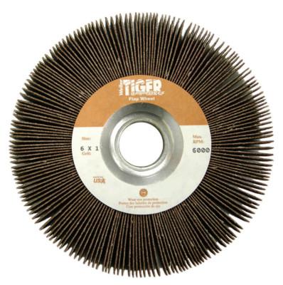 Weiler® Tiger® Unmounted Flap Wheels, 6 in, 80 Grit, 6,000 rpm, 53287
