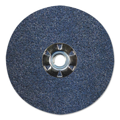 Weiler® Tiger® Resin Fiber Discs, 5 in Dia, 5/8 Arbor, 36 Grit, Zirconia, 59902