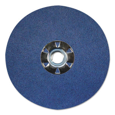 Weiler® Tiger® Resin Fiber Discs, 5 in Dia, 5/8 Arbor, 80 Grit, Zirconia, 59905