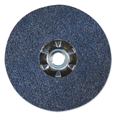 Weiler® Tiger® Resin Fiber Discs, 4 1/2 in Dia, 5/8 Arbor, 24 Grit, Zirconia, 59931
