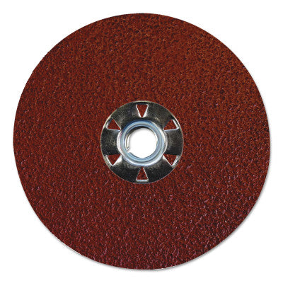 Weiler® Tiger Aluminum Resin Fiber Discs, 5 in Dia, 5/8 Arbor, 50 Grit, Aluminum Oxide, 60612