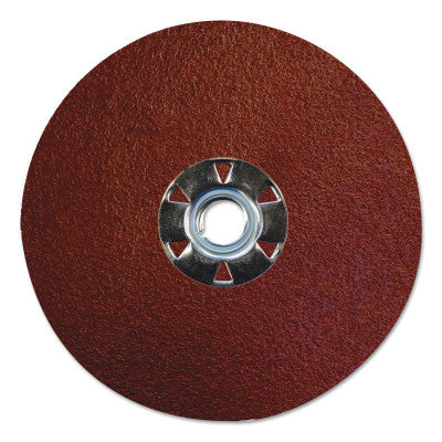 Weiler® Tiger Aluminum Resin Fiber Discs, 5 in Dia, 5/8 Arbor, 60 Grit, Aluminum Oxide, 60613
