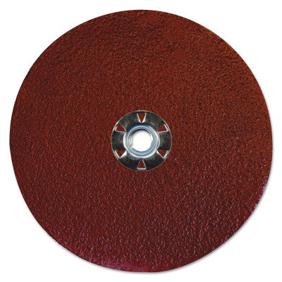 Weiler® Tiger Aluminum Resin Fiber Discs, 7 in Dia, 5/8 Arbor, 50 Grit, Aluminum Oxide, 60622