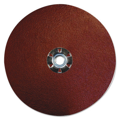 Weiler® Tiger Aluminum Resin Fiber Discs, 7 in Dia, 5/8 Arbor, 80 Grit, Aluminum Oxide, 60624
