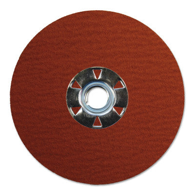 Weiler® Tiger Ceramic Resin Fiber Discs, 4 1/2 in Dia, 5/8 in-11 Arbor, 80 Grit, 25/Box, 69884