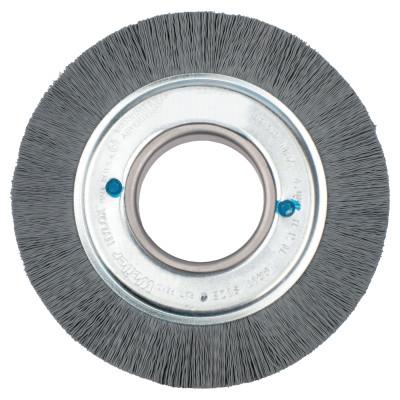 Weiler® Nylox® Crimped-Filament Wheel Brush, 6in Dia. x 1in W, 0.040 Bristle, 3,600 rpm, 83050