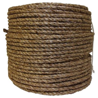 Orion Ropeworks Twisted Manila Ropes, 1/2 in x 600 ft, Manila, Natural, 330160-00600-60016
