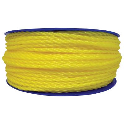 Orion Ropeworks Monofilament Twisted Poly Ropes, 1,080 lb Cap., 600 ft, Polypropylene, Yellow, 350080-00600-R0278