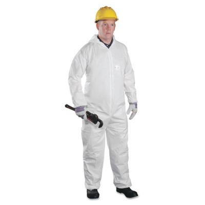 Protective Industrial Products, Inc. Posi-Wear® BA™ Microporous Disposable Coveralls with Attached Hood, Elastic Wrists/Ankles, White, 3X-Large, 3606/3XL