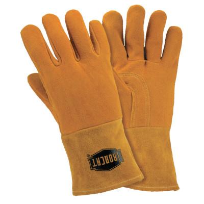 West Chester Insulated Top Grain Reverse Deerskin MIG Welding Gloves, Medium, Orange/Tan, 6030/M