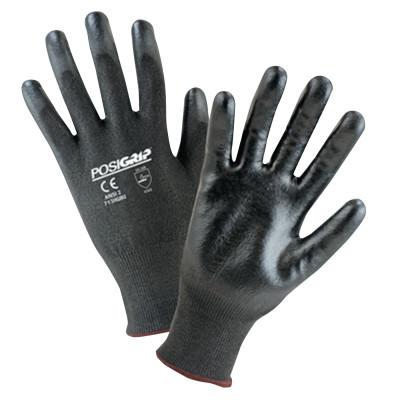 West Chester 713HGBU Palm Coated HPPE Gloves, Large, Black, 713HGBU/L