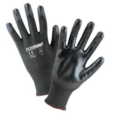 West Chester 713HGBU Palm Coated HPPE Gloves, Medium, Black, 713HGBU/M