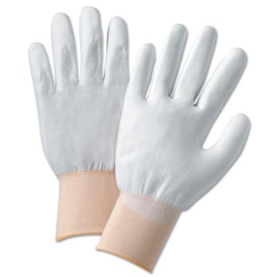 West Chester Polyurethane Coated Gloves, Large, White, 713SUC/L