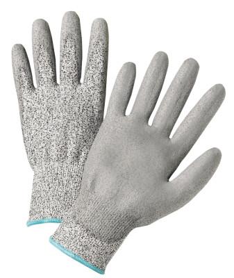 West Chester 720DGU Palm Coated HPPE Gloves, Small, Gray, 720DGU/S