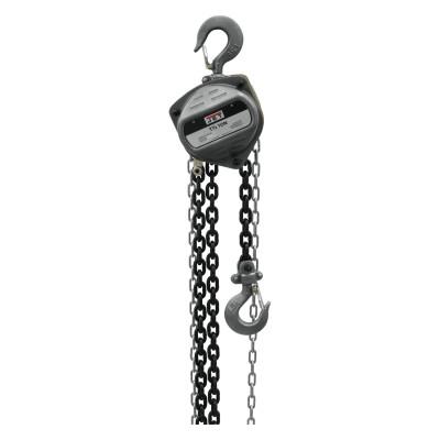 JPW Industries S-90 Series Hand Chain Hoist, 1 1/2 Tons Cap., 10 ft Lifting Ht., 1 Fall, 84 lbf, 101920