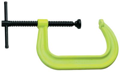 JPW Industries 400 SF Hi-Visibility Safety C-Clamps, Sliding Pin, 6 5/16 in Throat Depth, 14307