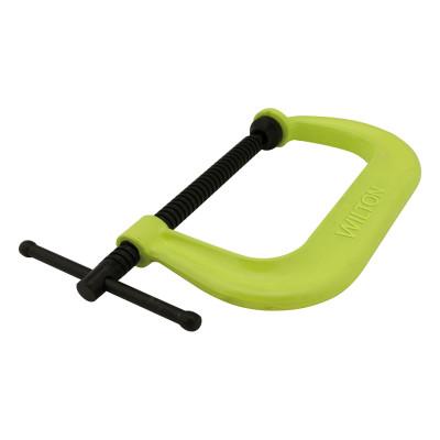 JPW Industries 400 SF Hi-Visibility Safety C-Clamps, Sliding Pin, 3 1/4 in Throat Depth, 14302
