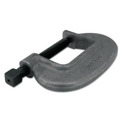 JPW Industries Brute-Force 0 Series C-Clamps, Square Head, 1 1/8 in Throat Depth, 14518