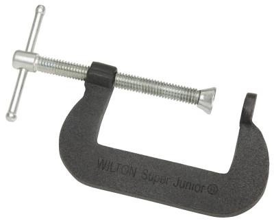 JPW Industries Super-Junior C-Clamps, Sliding Pin, 1-1/4 in Throat Depth, 21305