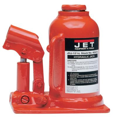 JPW Industries JHJ Series Heavy-Duty Industrl Bottle Jack, 4 5/8Wx7 1/8Lx6 3/4-13H, 17 1/2 ton, 453318K